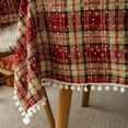 thumbnail image 1 of Rosnek Christmas Snowflake Plaid Tablecloth Scottish Tartan Checks Decorative Tablecloth for Kitchen Holiday Dinner, 55''x 55'', 1 of 6
