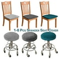 thumbnail image 1 of Rosnek Dining Room Velvet Chair Seat Covers, Stretch Chair Seat Cushion Slipcovers Furniture Protector Removable Washable for Dining Room Home, 1 of 7