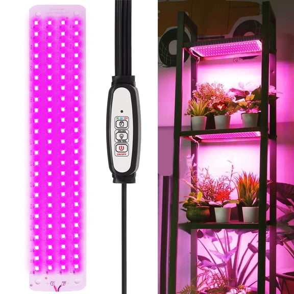 Rosnek Full Spectrum LED Grow Lights for Indoor Plants, 6 Dimmable Levels with Timer, USB Under Cabinet Plant Lights for Indoor Growing, Seedlings, Veg, Flowers