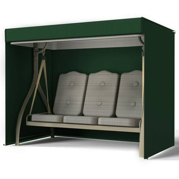 Rosnek Garden Swing Cover 3-Seater Swing Hammock Cover Outdoor Garden Patio Protector Sun Shade Waterproof Chair Cover