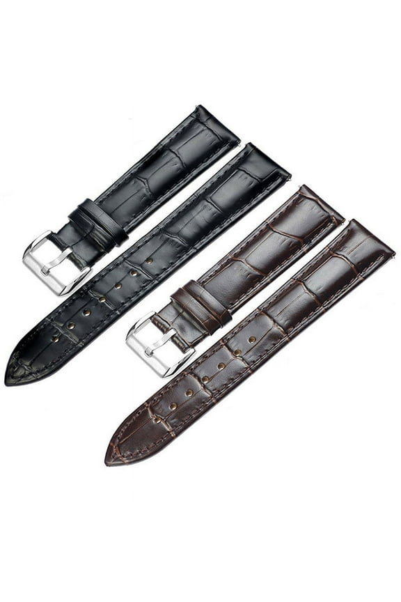 Genuine Leather Watch Strap Stainless Steel Buckle Butterfly Clasp Watch Band 18mm 20mm 22mm Watchband Leather Strap