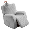 thumbnail image 1 of Rosnek Jacquard Recliner Slipcover with Pockets Stretch Couch Covers Chair Cover Furniture Protector, Light Gray, 1 of 7