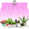 thumbnail image 1 of Rosnek LED Grow Light Bulb for Indoor Plants 20/40/60W Full Spectrum Plant Light, E26 Lamp Holder 2/3/4 Leaves Foldable Design, LED Growing Lamp for Seeds, Vegetable, Flower, 1 of 6