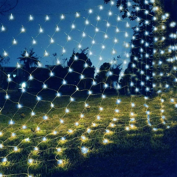 Rosnek LED Net Mesh Fairy String Decorative Lights, for Christmas, Outdoor Wall, Gazebos, Wedding Decorations