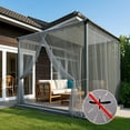 thumbnail image 1 of Rosnek Mosquito Netting for Patio Outdoor Curtains, Lightweight Mosquito Screen Mesh DIY Size Adjustable for Patio Porch Garden, 1 Panel, 1 of 6