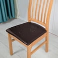 thumbnail image 1 of Rosnek PU Leather Chair Seat Cover Square Chair Cushion Cover Waterproof Stretch Dining Chair Slipcover Protctor, 1 of 7