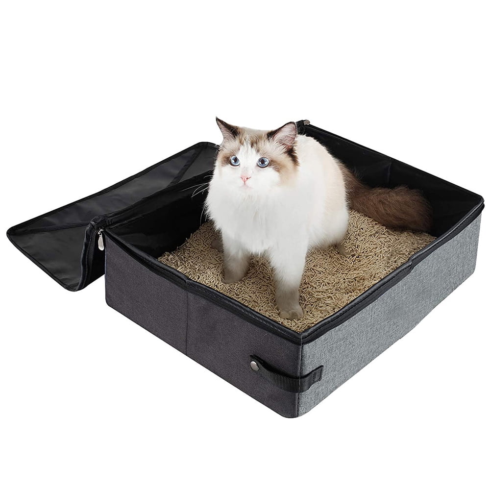 Rosnek Portable Cat Travel Litter Box Cat Cage Kennel Waterproof