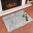 thumbnail image 1 of Rosnek Soft Fluffy Faux Sheepskin Fur Area Rugs, Rectangle Faux Fur Carpet for Living Room Bedroom Dining Room Floor Carpet, 1 of 4