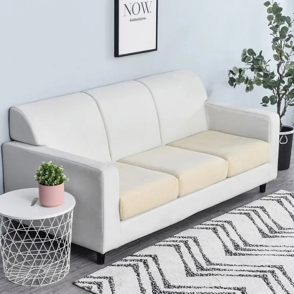 Rosnek High Stretch Seat Cushion Cover Sofa Cushion Furniture Protector Soft Flexibility Sofa Slipcover