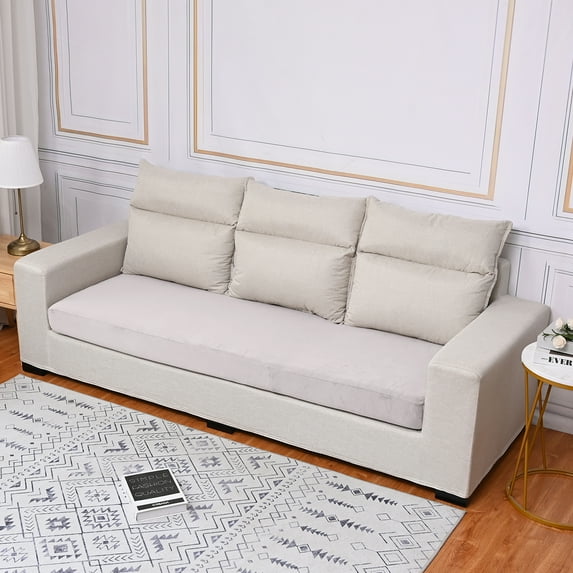 Rosnek Stretch Velvet Cushion Cover Soft Sofa Seat Cushion Cover Sofa Slipcover Furniture Protector