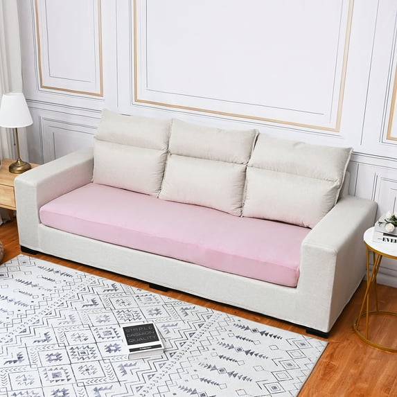 Rosnek Stretch Velvet Cushion Cover Soft Sofa Seat Cushion Cover Sofa Slipcover Furniture Protector