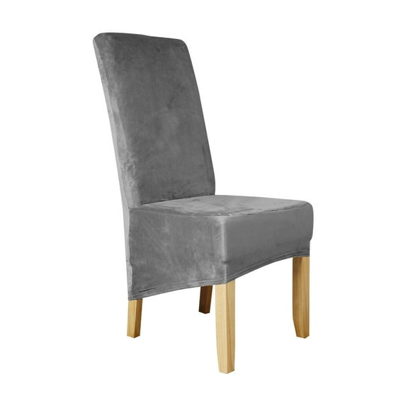 Rosnek Stretch Velvet Dining Chair Covers, Removable Washable Large Soft Dining Chair Slipcovers for Kitchen Home Restaurant