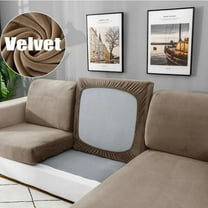 Rosnek Stretch Velvet Sofa Cover Couch Slipcover Separate Cushion Covers