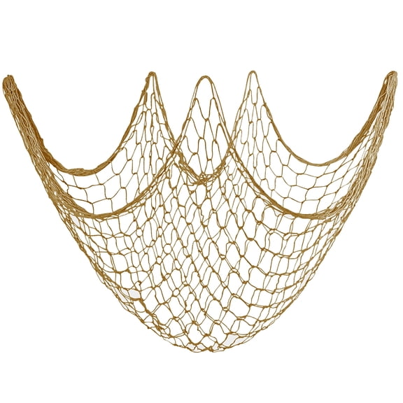 Rosoz 2-Pack Ocean Themed Fishing Net Wall Decor, Ideal for Pirate Parties, Weddings & Photo Props