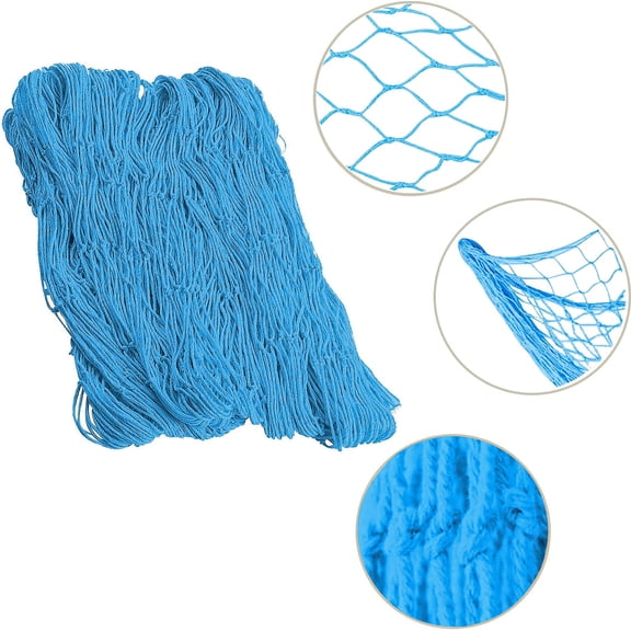 Rosoz 2 Pack Ocean Themed Fishing Net Wall Decor with Shells, Ideal for Pirate Parties, Weddings & Photo Prop Decorations