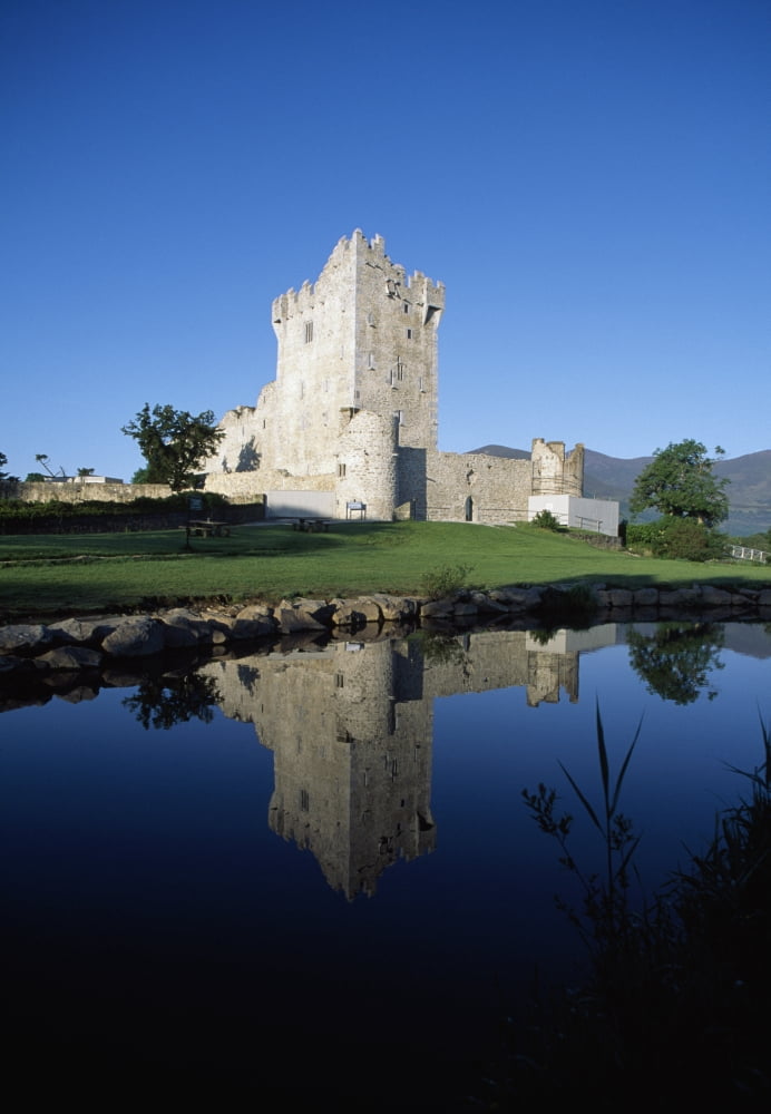 Ross Castle Killarney Co Kerry Ireland 15Th Century Castle Canvas Art - The Irish Image Collection Design Pics (12 x 18)