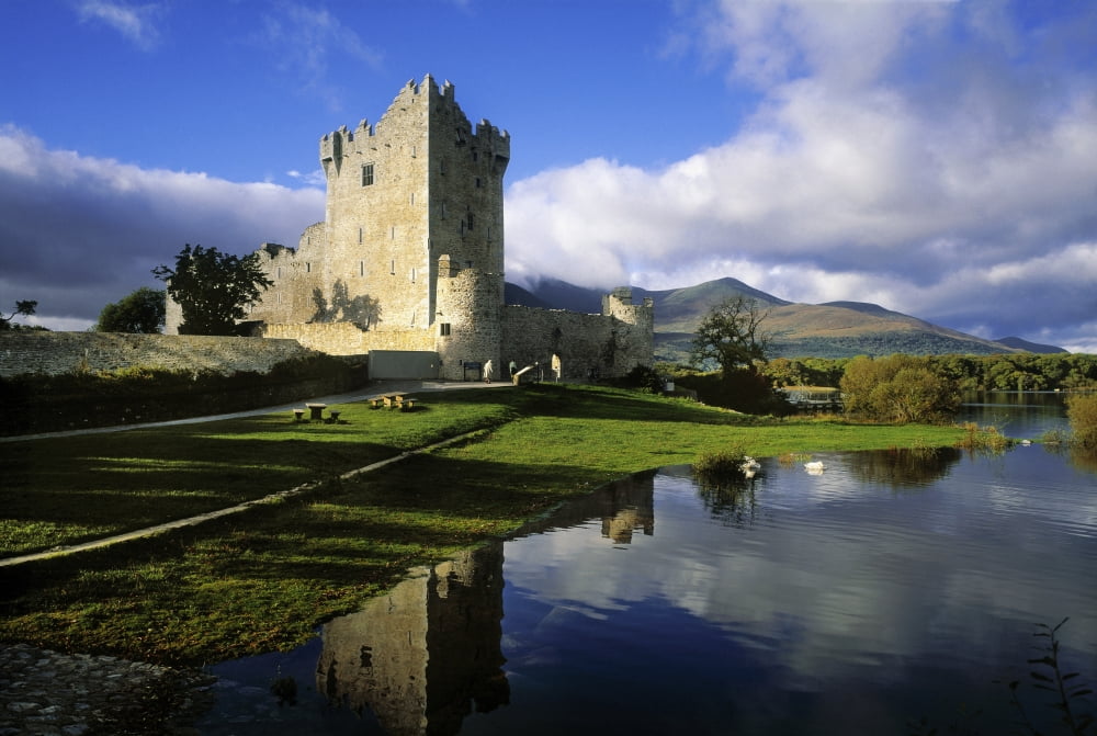 Ross Castle Killarney Co Kerry Ireland Canvas Art - The Irish Image Collection Design Pics (36 x 24)