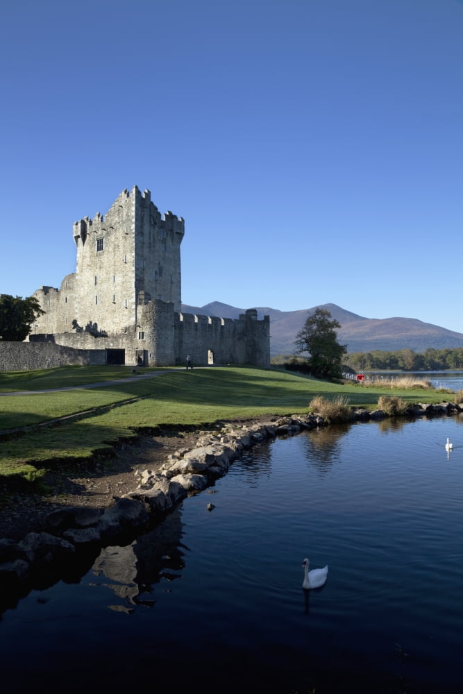 Ross Castle On The Shore Of Lough Leane In Killarney National Park Killarney County Kerry Ireland Canvas Art - George Munday Design Pics (12 x 19)
