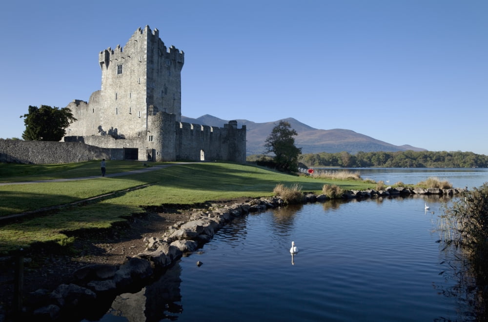 Ross Castle On The Shore Of Lough Leane In Killarney National Park Killarney County Kerry Ireland Canvas Art - George Munday Design Pics (19 x 12)