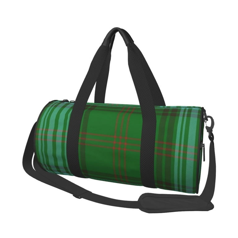 Ross Clan Hunting Tartan Variant Circular Canvas Travel Luggage Bag Weekender Overnight Bag Gym Carry On Duffel Bags