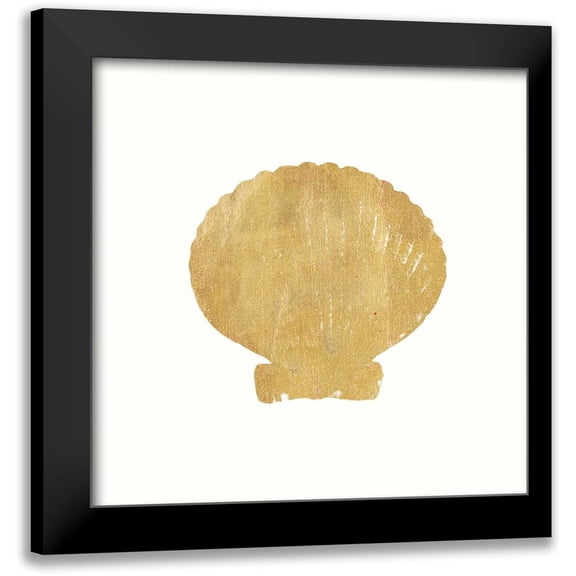 Ross, Devon 12x12 Black Modern Framed Museum Art Print Titled - 24 Karat Shell