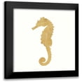 thumbnail image 1 of Ross, Devon 15x15 Black Modern Framed Museum Art Print Titled - 24 Karat Seahorse, 1 of 5