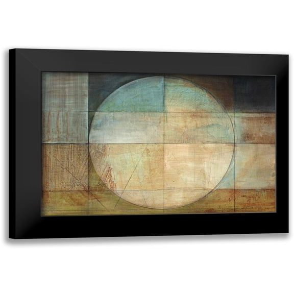 Ross, Heather 24x17 Black Modern Framed Museum Art Print Titled - Map of a Perfect Day