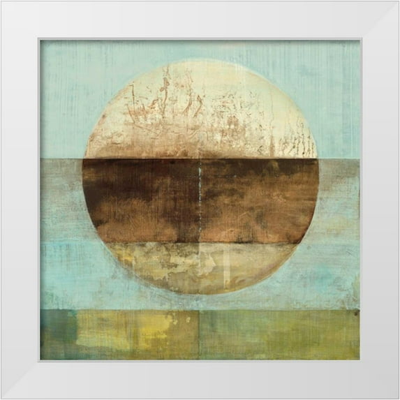Ross, Heather 26x26 White Modern Wood Framed Museum Art Print Titled - The Gathering Shore