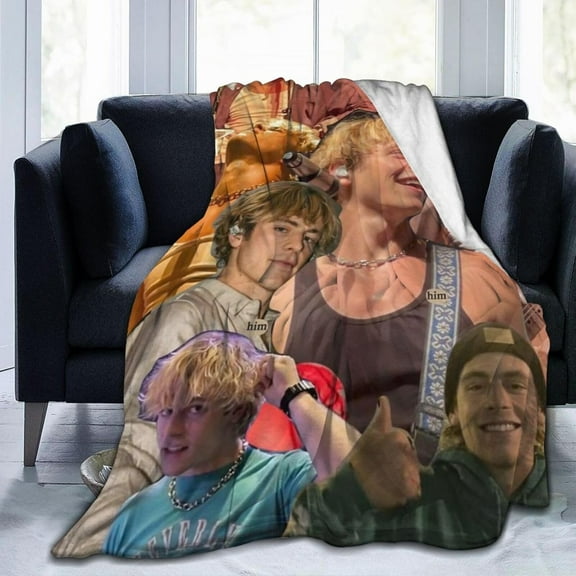 Ross Lynch Blanket Bedding Fleece Blanket Soft Throw Blankets Lightweight Anti-Static Blanket - 3 Sizes