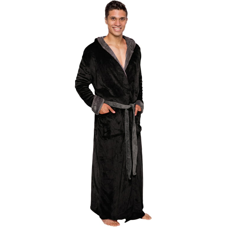  U2SKIIN Mens Hooded Robe, Plush Robes for Men Long Fleece  Bathrobe : Clothing, Shoes & Jewelry