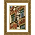 thumbnail image 1 of Ross, Nancy ,  Steve 11x14 Gold Ornate Wood Framed with Double Matting Museum Art Print Titled - Poland, Gdansk Statue in Main Town Square, 1 of 4