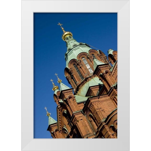 Ross, Nancy ,  Steve 11x14 White Modern Wood Framed Museum Art Print Titled - Finland, Helsinki Uspenski Cathedral