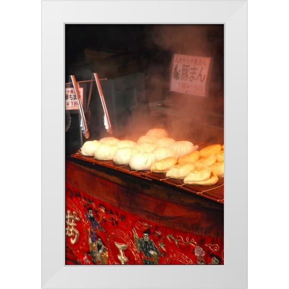 Ross, Nancy ,  Steve 11x14 White Modern Wood Framed Museum Art Print Titled - Japan, Kobe Japanese potsticker dumplings