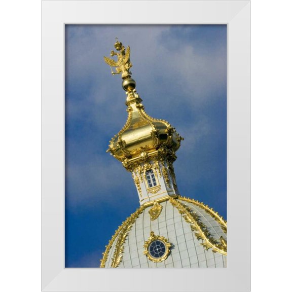 Ross, Nancy , Steve 11x14 White Modern Wood Framed Museum Art Print Titled - Russia, St Petersburg Peterhof palace interior
