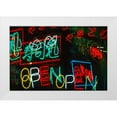 thumbnail image 1 of Ross, Nancy ,  Steve 14x11 White Modern Wood Framed Museum Art Print Titled - Japan, Osaka Neon signs for sale in the market, 1 of 4