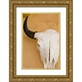 thumbnail image 1 of Ross, Nancy ,  Steve 17x24 Gold Ornate Wood Framed with Double Matting Museum Art Print Titled - New Mexico, Santa Fe Animal skull on wall, 1 of 4