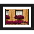 thumbnail image 1 of Ross, Nancy ,  Steve 18x13 Black Ornate Wood Framed with Double Matting Museum Art Print Titled - Poland, Gdansk Window boxes with purple petunias, 1 of 4