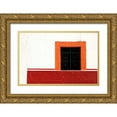 thumbnail image 1 of Ross, Nancy ,  Steve 24x17 Gold Ornate Wood Framed with Double Matting Museum Art Print Titled - Mexico, Cabo San Lucas Detail of window, 1 of 4