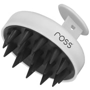 Ross Round Scalp Massager & Shampoo Brush   Soft Bristles for Gentle Scalp Care, Deep Cleaning, Dandruff Prevention, Oil Control, Relaxing Head Massage, and Enhanced Hair Wash Experience White
