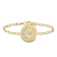 thumbnail image 1 of Ross-Simons 0.10 ct. t.w. Diamond Celestial Paper Clip Link Bracelet in 18kt Gold Over Sterling, Women's, Adult, 1 of 7