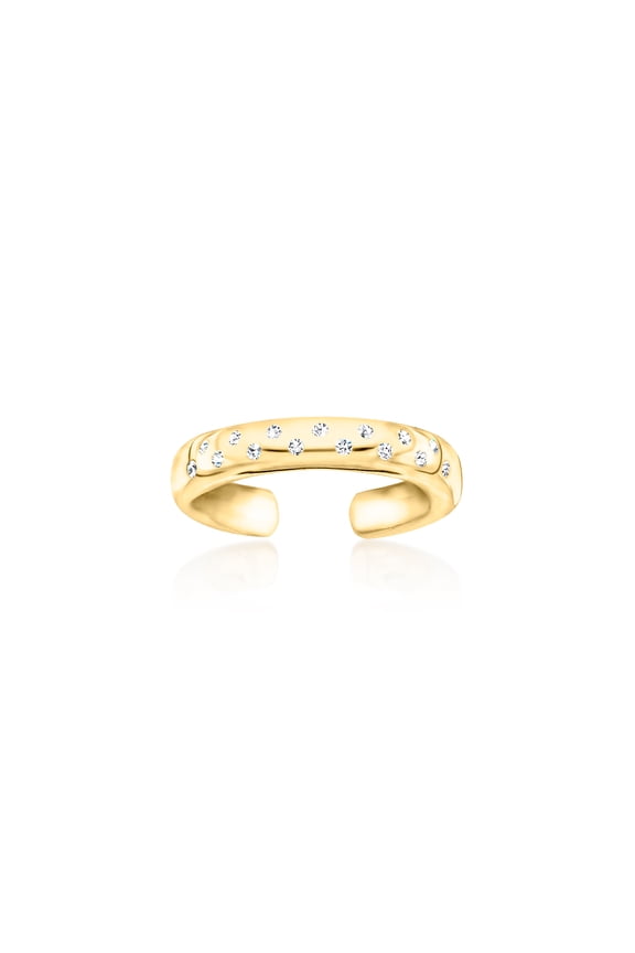 0.10 ct. t.w. Scattered-Diamond Toe Ring in 18kt Gold Over Sterling, Women's, Adult
