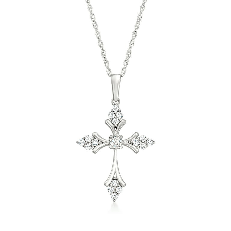Ornate Cross Pendant Adult Silver Ornate Cross Pendant Adult Silver
