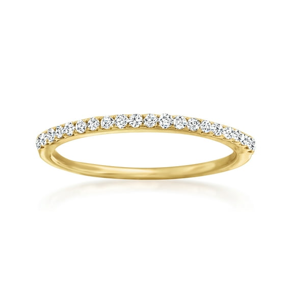 Ross-Simons 0.20 ct. t.w. Diamond Ring in 14kt Yellow Gold, Women's, Adult