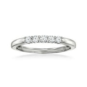 ROSS-SIMONS 0.20 ct. t.w. Lab-Grown Diamond 5-Stone Ring in Sterling Silver, Women's, Adult