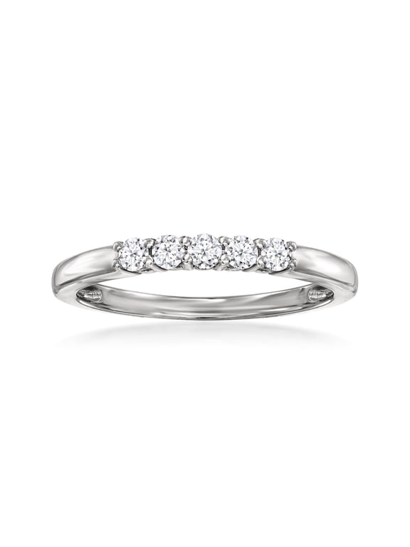 0.20 ct. t.w. Lab-Grown Diamond 5-Stone Ring in Sterling Silver, Women's, Adult