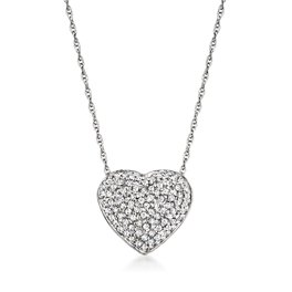 Diamond Heart Pendant Necklace in 14K Yellow Gold, .25 ct. t.w. - 100%  Exclusive