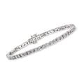 thumbnail image 1 of Ross-Simons 0.25 ct. t.w. Diamond Tennis Bracelet in Sterling Silver, Women's, Adult, 1 of 4
