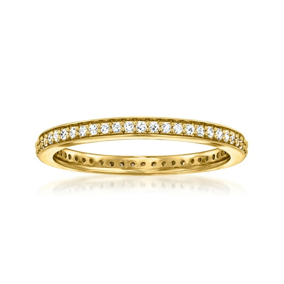 Ross-Simons 0.25 ct. t.w. Lab-Grown Diamond Eternity Band in 18kt Gold Over Sterling, Women's, Adult