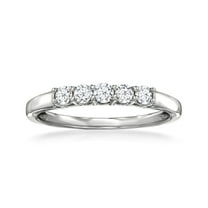 Ross-Simons 0.33 ct. t.w. Lab-Grown Diamond 5-Stone Ring in Sterling Silver, Women's, Adult
