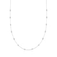thumbnail image 1 of Ross-Simons 0.50 ct. t.w. Bezel-Set Diamond Station Necklace in 14kt White Gold, Women's, Adult, 1 of 5